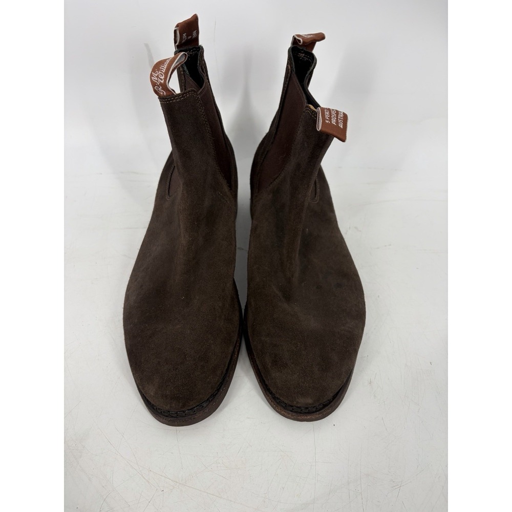 RM Williams Comfort Craftsman Boot in Chocolate Suede Size 10.5 G - Picture 6 of 16